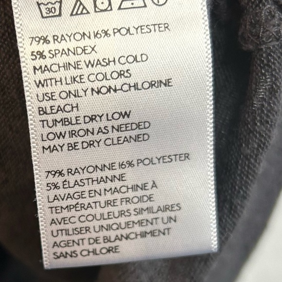 Sparkle & Fade Shirt Loose Fit Roll Tab Cap Sleeves Contrast Trim U-Neck UO - Picture 7 of 8